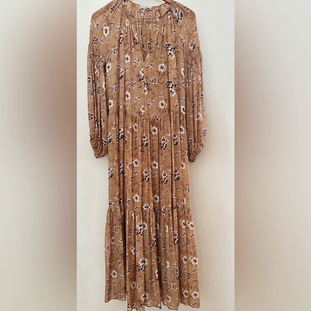 ULLA JOHNSON Silk-chiffon Maxi Dress